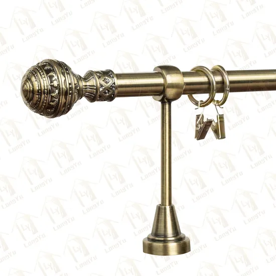 Window Hardware Curtain Rods Sets, Curtain Poles Sets, Curtain Finials