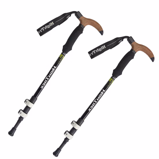 Willest Outdoor Aluminum Alloy 7075 Trekking Pole Rubber Handle External Lock Hiking Pole