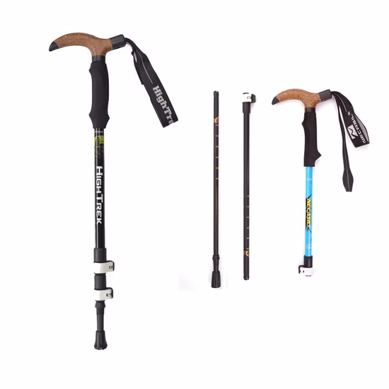 Willest Outdoor Aluminum Alloy 7075 Trekking Pole Rubber Handle External Lock Hiking Pole