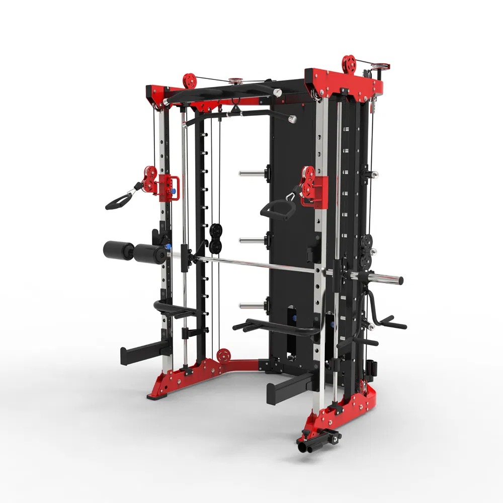 Multi Counted Smith Machine Functional Trainer Sporting Multi Station Cable Gym Machine Indoor Exercise Home Gym Equipment Light Commercial Fitness Equipment