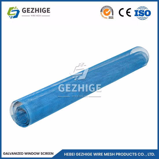 Gezhige Non See Through Window Screen Manufacturing 16 X 16 Mesh Zinc Plated Wire Mesh Drapery Window Screen China Easy Install Zinc-Plated Woven Wire Mesh