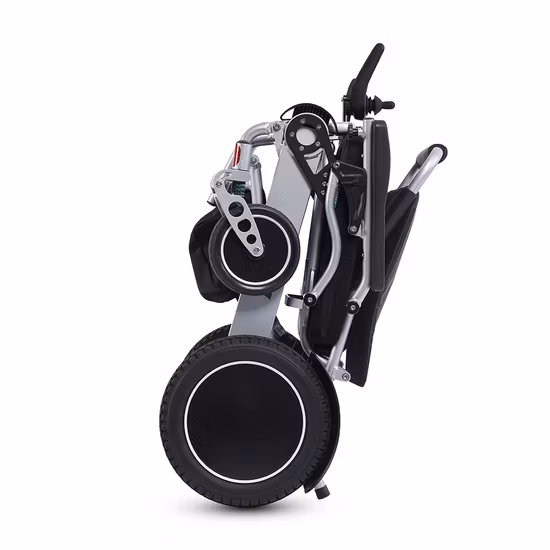 Electric Power Folding Wheelchair Lightweight Medical Mobility Aid Motorized