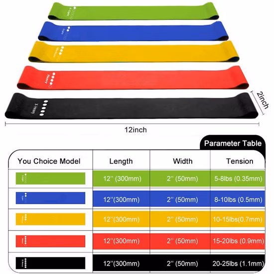 Legging Training Sports Set Resistance Bands Home Gym Fitness Exercise Stretch Equipment