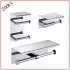 304 Stainless Steel Cheapest Sanitary Ware Wall Mounted Washroom Restroom Bath Toilet Hotel Shower Shelf Towel Rack Fitting Toilet Holder Bathroom Accessory